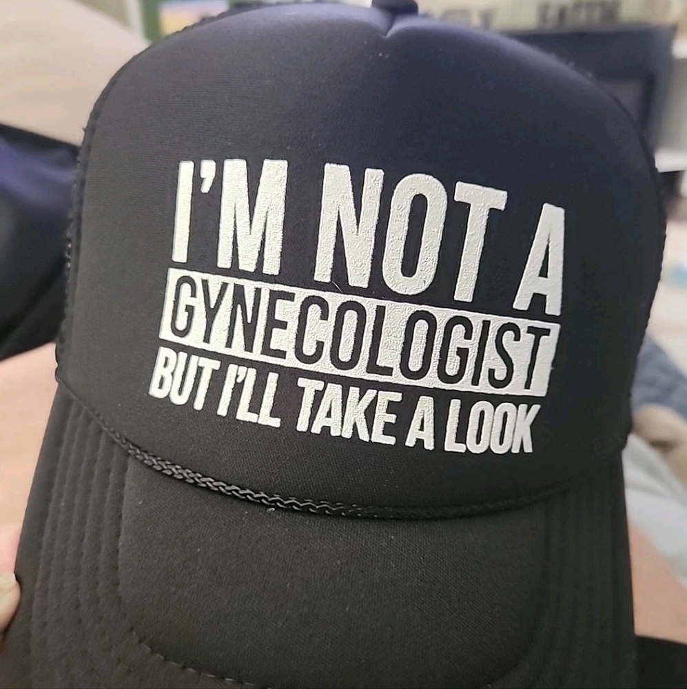 Black Graphic Trucker Cap Perhaps For Halloween Lol